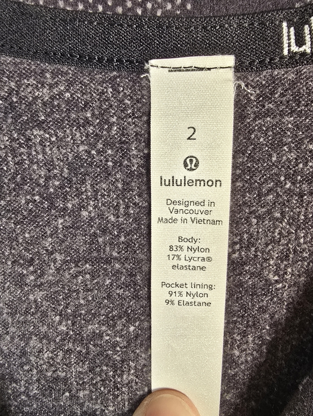 Lululemon Close to Crossing Long Sleeve Heritage Camo Jacquard Black Lunar Rock - Picture 14 of 15